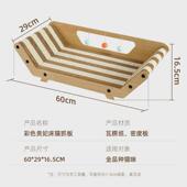 彩色贵妃床猫抓板耐抓耐磨简约大气E瓦楞纸原木猫咪彩色瓦楞纸抓