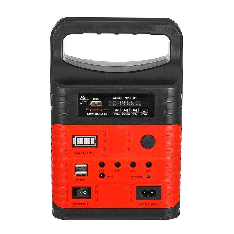 3 LED Solar Lighting System Kit 7500mAH USB ChaSrging Househ