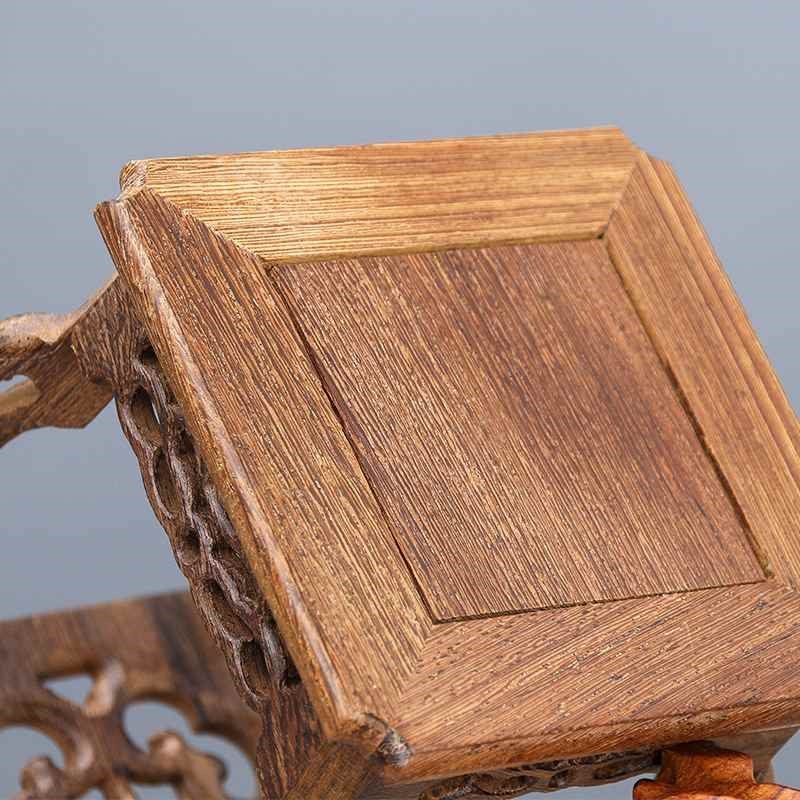 【折扣价】鸡翅木l海马几套四博古架木雕工艺品实木底座花盆花瓶,家居饰品,木雕,淘宝优惠券,粉丝福利购,淘宝优惠卷