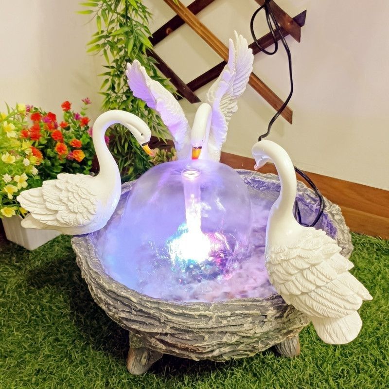 创意天鹅a盆水培花盆园林庭院阳台花圃摆件装饰多肉植物铜钱草花,家居饰品,流水摆件,淘宝优惠券,粉丝福利购,淘宝优惠卷