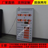 LED安全运行天数生产管理电子看板计时计数N显示屏安全记录显示屏