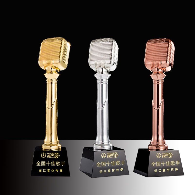 奖杯水晶定制金话筒麦克风学生主持人好声音M歌唱音符音乐演讲比,家居饰品,装饰摆件,淘宝优惠券,粉丝福利购,淘宝优惠卷