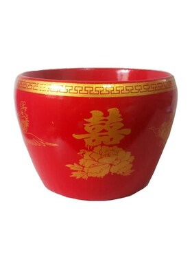 红斗圆米b斗米升子结婚订婚斗开业结婚订婚乔迁米斗木斗子孙桶