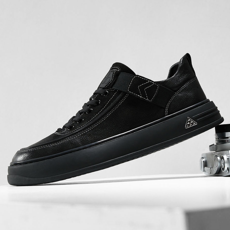 头层牛皮加绒棉鞋保暖休闲鞋