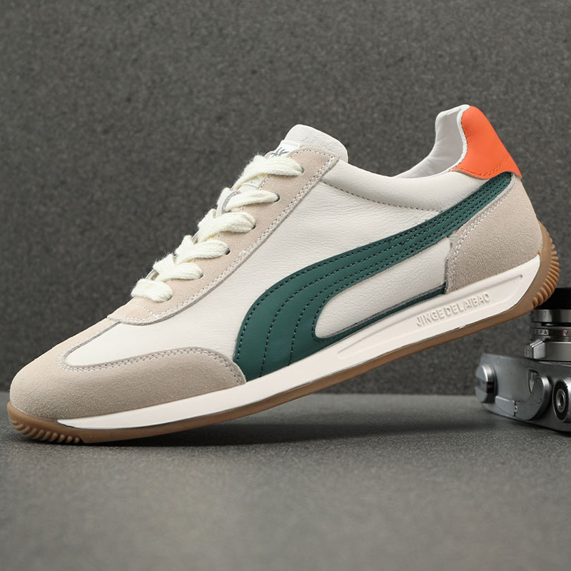 春季运动休闲鞋真皮男鞋