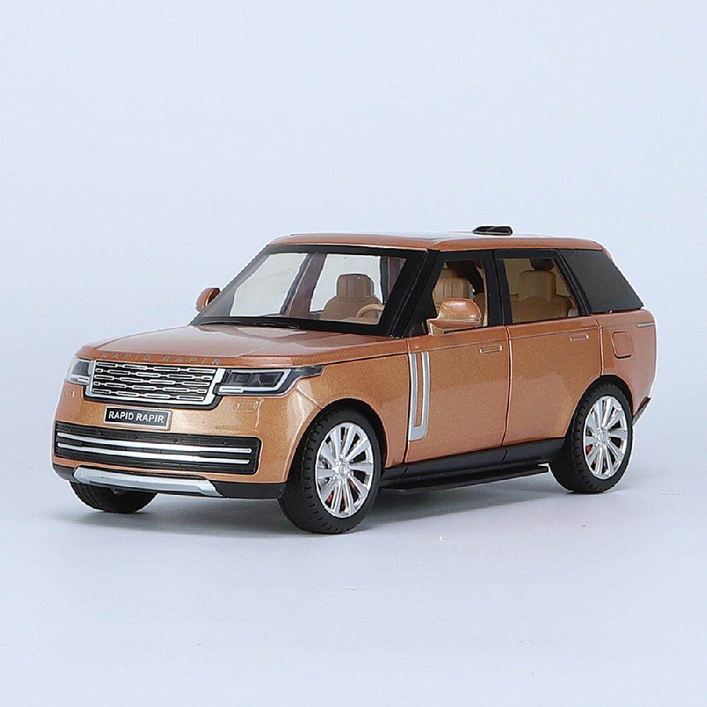 1/24仿真揽胜合金声光回力儿童玩具SUV 汽车越野模型男孩摆件