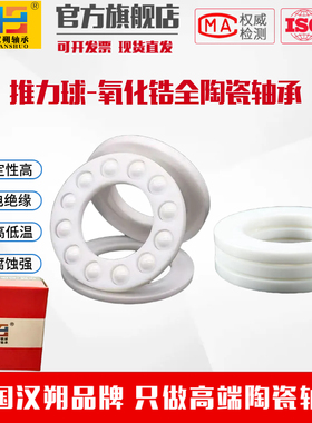 氧化锆平面推力球陶瓷轴承51100 51102 51106 51108 51112CE 耐腐