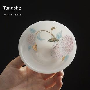 唐舍 冰种璞玉主人杯单杯功夫茶杯禅定闻香杯子白瓷陶瓷喝茶茶具