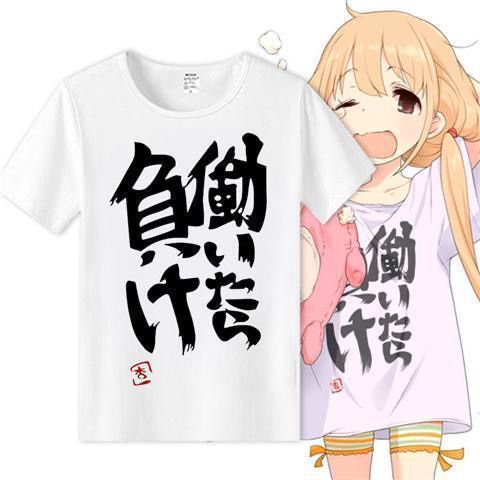 偶像大师双叶杏动漫短袖T恤工作就输了二次元周边学生男女t恤上衣