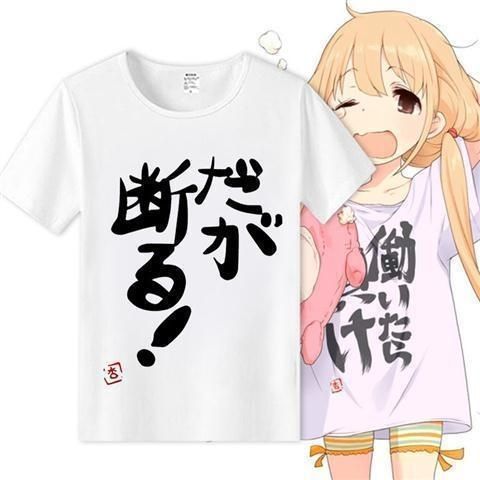 偶像大师双叶杏动漫短袖T恤工作就输了二次元周边学生男女t恤上衣