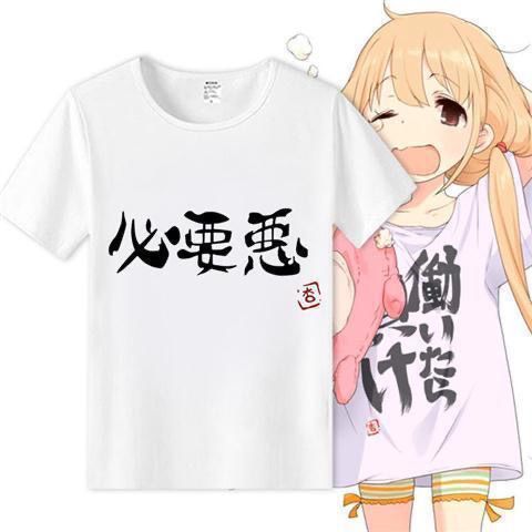 偶像大师双叶杏动漫短袖T恤工作就输了二次元周边学生男女t恤上衣