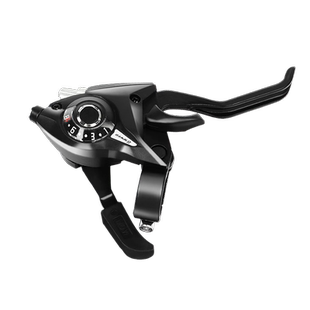 7/8速山地自行车连体变速指拨21速24速刹车把铝合金指拨一体闸把