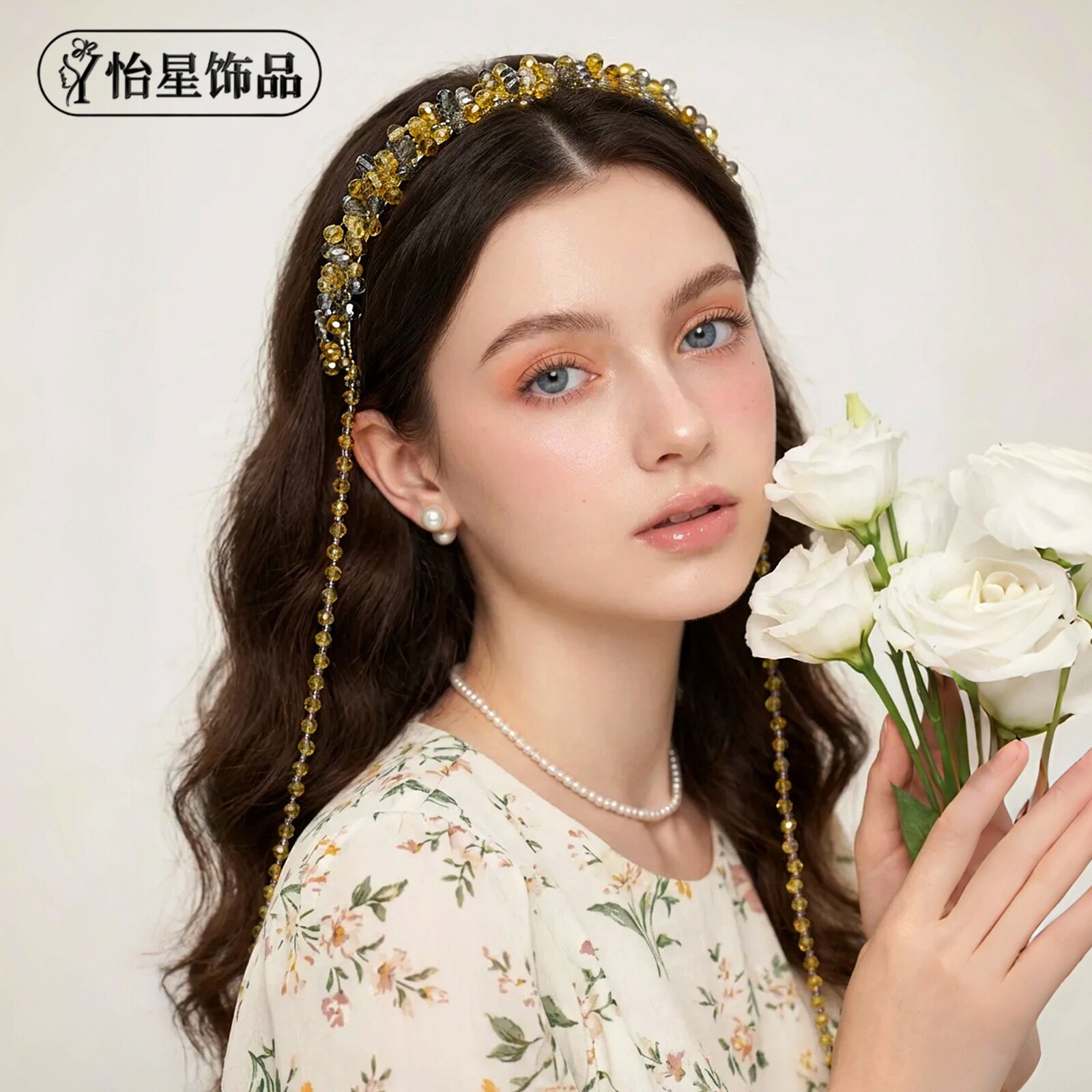 水晶发箍简约欧美走秀名媛