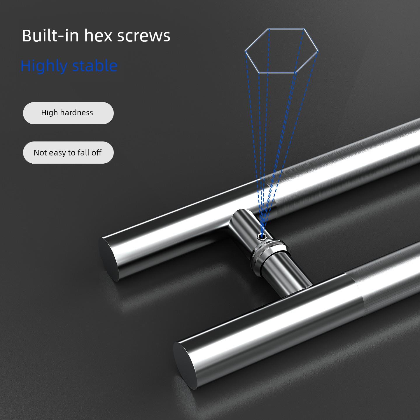 玻璃门拉手大门把手加厚304不锈钢1.0特厚木门钢化推拉门有框无框