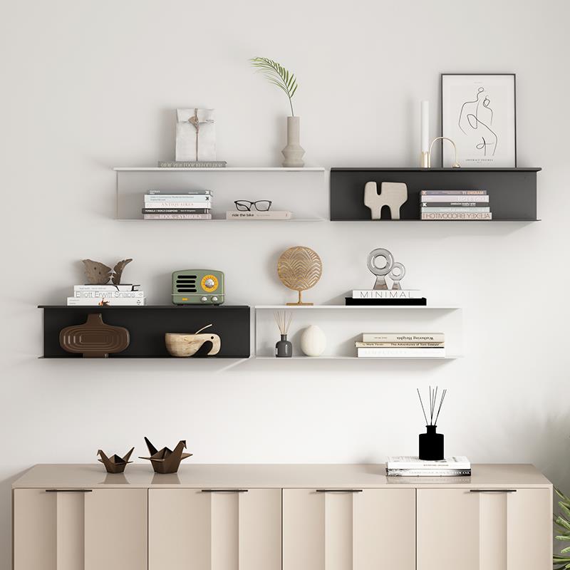 墙上置物架铁艺客厅沙发背景墙墙壁装饰餐厅壁挂隔板墙面