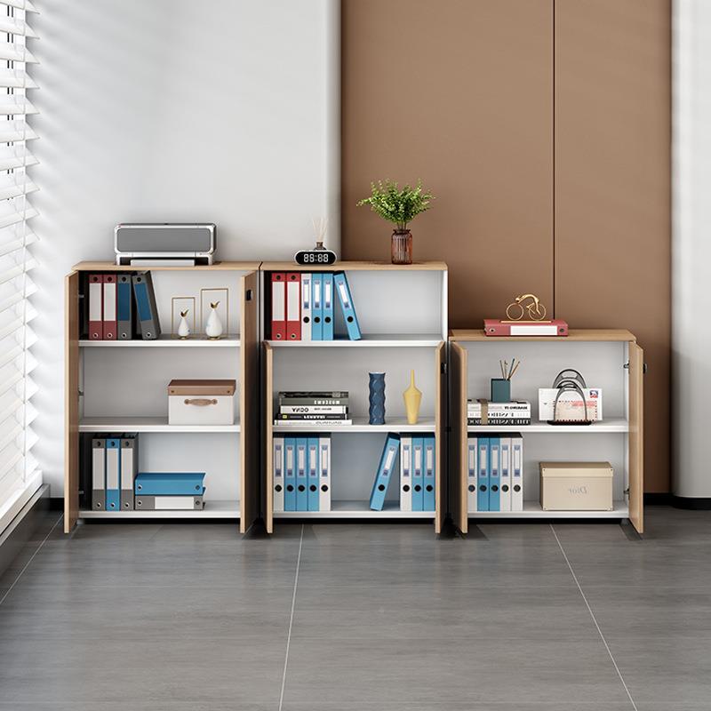 办公室件文SJRG-AG-柜矮柜储物柜木质隔断文件柜子密带料码锁档案