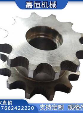 304不锈钢工业链轮非标定制08B4分5分6分8分双节距传动单双排齿轮