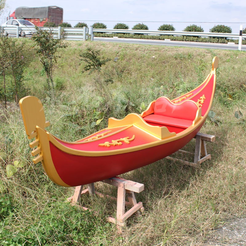 定制一头尖欧式船手划船小木船景观装饰木船观光木船道具船工艺船