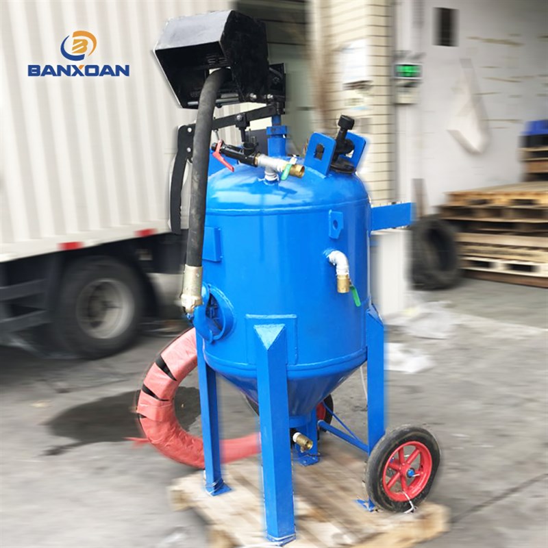 水砂混合移动式打沙机湿砂除锈除油漆去水泥环保无尘湿式水喷砂机