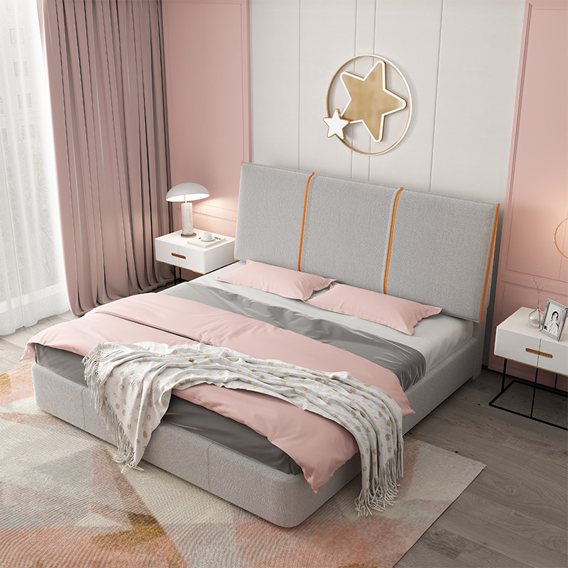 床头靠垫软包科技布床头套罩海绵榻榻米卧室双人实木床靠枕大靠背