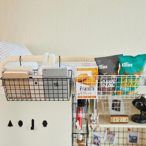 宿舍神器床头置物架篮子住校好物寝室上铺收纳床上大学生床边挂篮