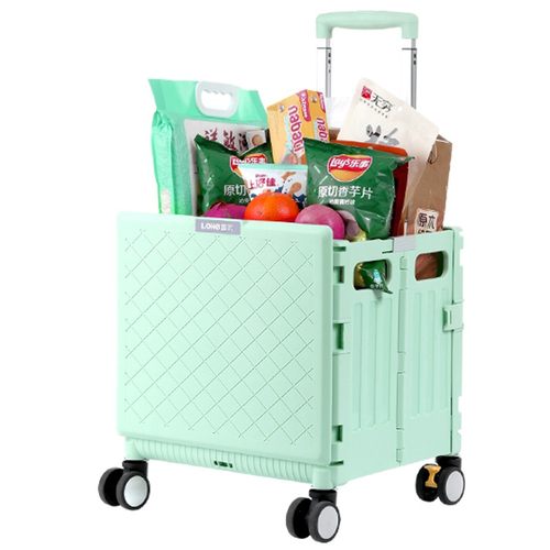 露禾汽车后备箱收纳箱车载储物箱折叠买菜车小拉车购物拉杆车家用