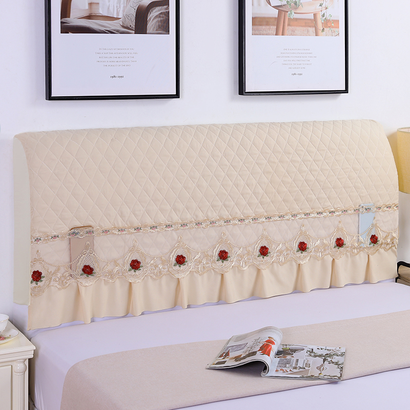 全包床头罩软包布艺床头套罩弹力夹棉床头靠背防尘罩实木靠垫罩