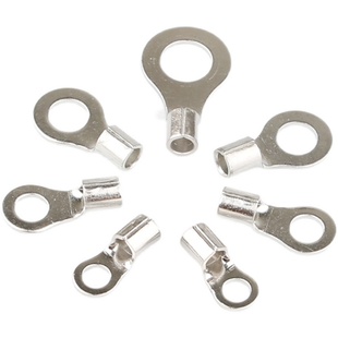 RNB冷压接线端子O型圆口裸端头OT铜鼻线耳电子电工配件黄铜紫铜