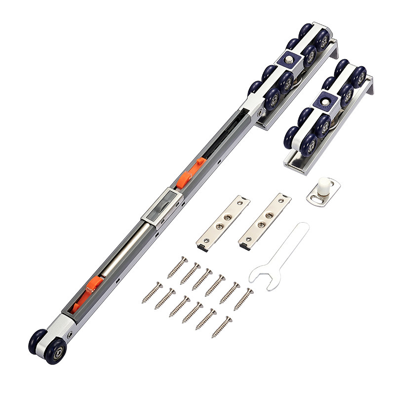 阻尼移门轨道导轨吊门滑轮玻璃门折叠推拉门吊轮滑轨吊轨吊滑门吊