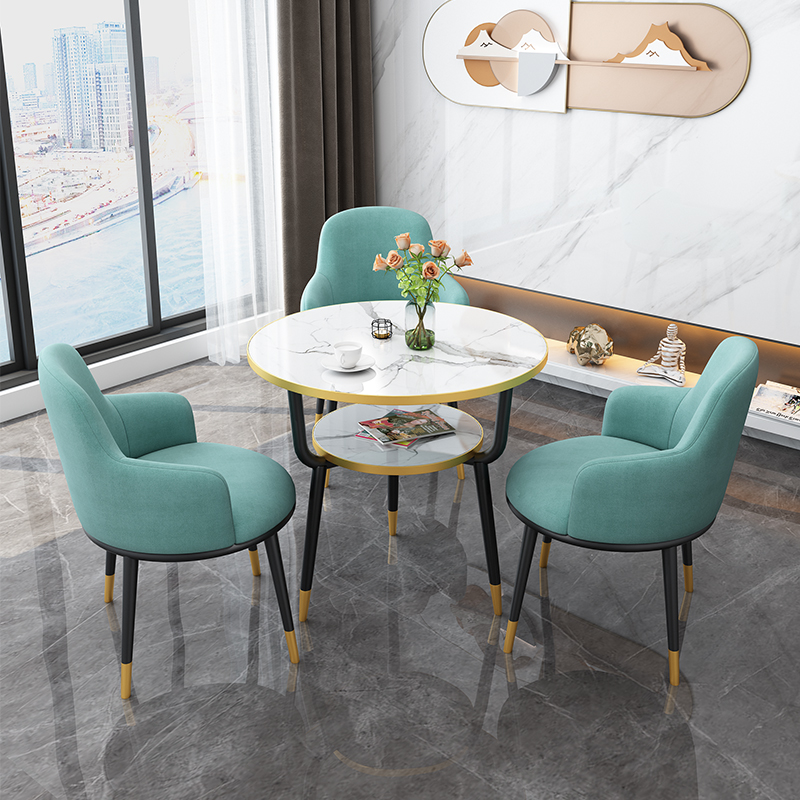 简约接待洽谈会客休闲奶茶店售楼部店铺阳台小户型家用桌椅