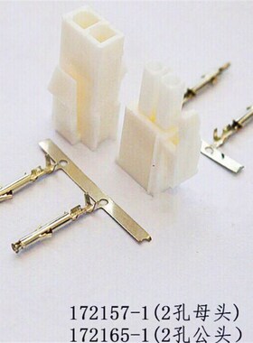 TE AMP 172165-1 2孔电机接头 可直接拍 当天发货