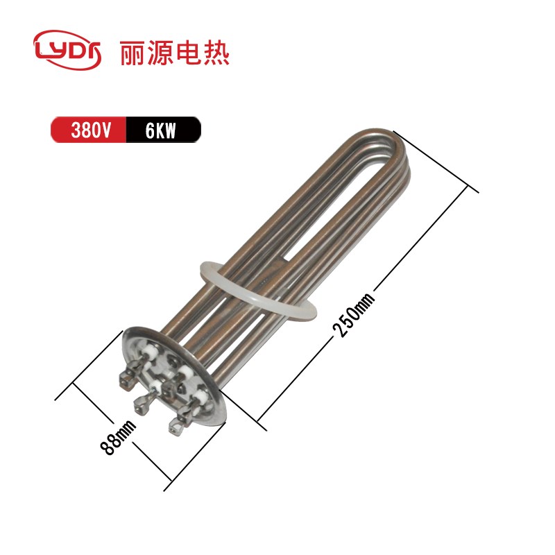 88盘盖法兰开水器热水器加热管电热管发热管220V/3 380V/6 9 12KW