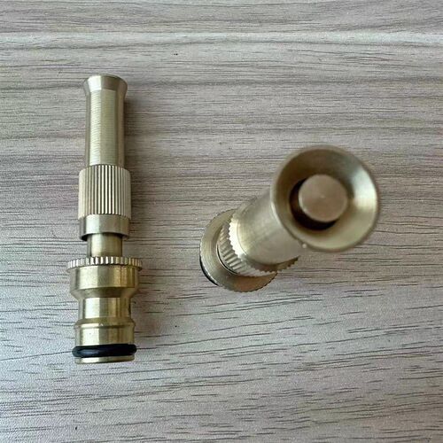 自来水洗车小喷枪高压水枪可调i节4分奶嘴快插全铜简易便携实用