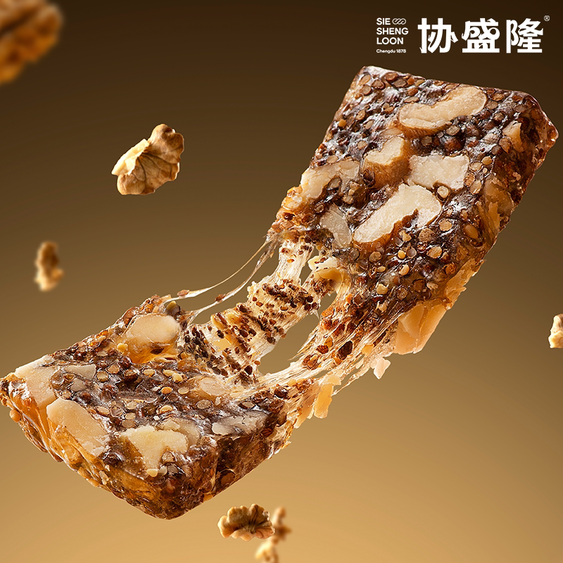 成都协盛隆糕点苏子苏籽核桃软糕软糯不粘牙麦芽糖零食代餐400克