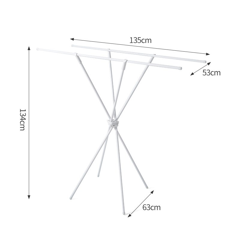 折叠晾衣b架小户型晾晒架阳台晾衣杆隐形晒衣架晾被子神器落地衣
