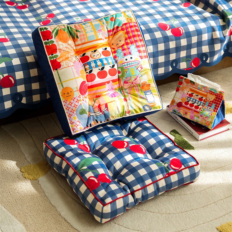 ins风拼布秀客厅地上软坐垫C榻榻米看书蒲团加厚冬天椅垫,居家布艺,蒲团,淘宝优惠券,粉丝福利购,淘宝优惠卷