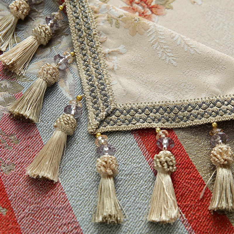 美式乡村餐桌布长方形写字台茶几小方形布客厅餐厅正方形布艺台布