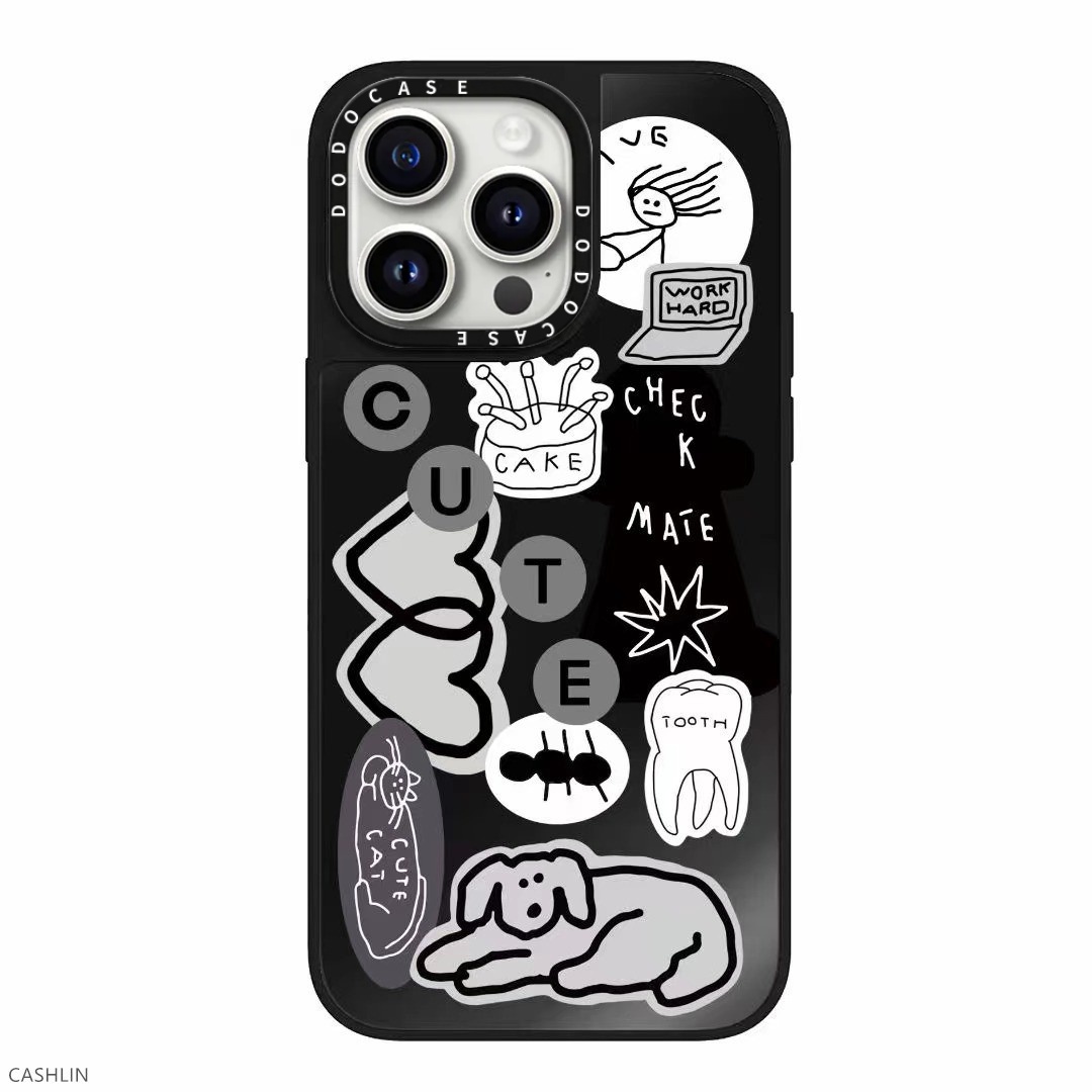 DODOCASE爱心狗狗镜面手机壳