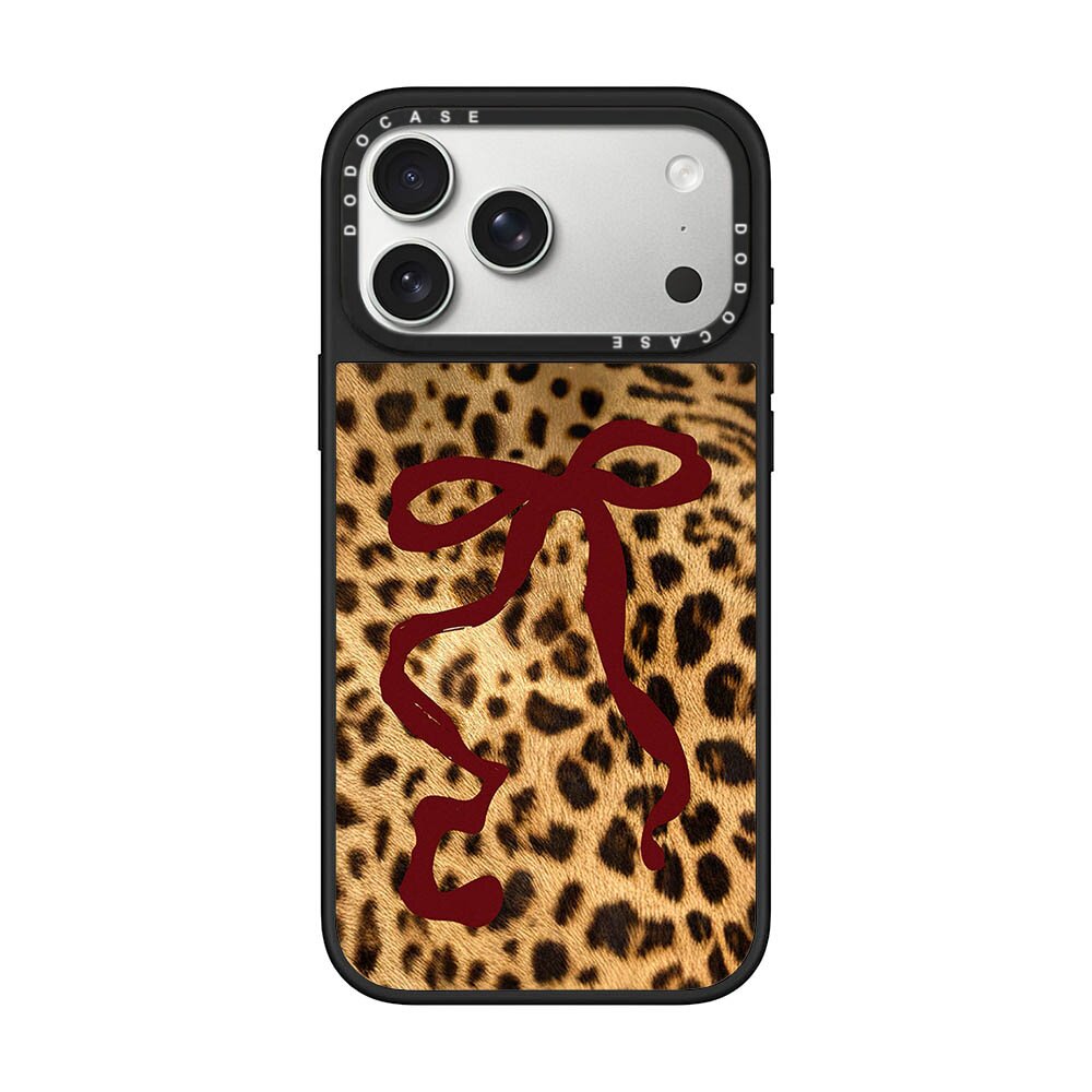DODOCASE 豹纹闺蜜成对适用于iPhone17PROMAX苹果16plus手机壳可爱少女同款镜面15/14promax防摔保护套磁吸