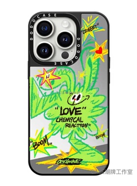 DODOCASE联名CROSSWAVE新款苹果16适用iPhone15ProMax明星同款14pro黑色镜面手机壳13ProMax防摔保护12硬壳