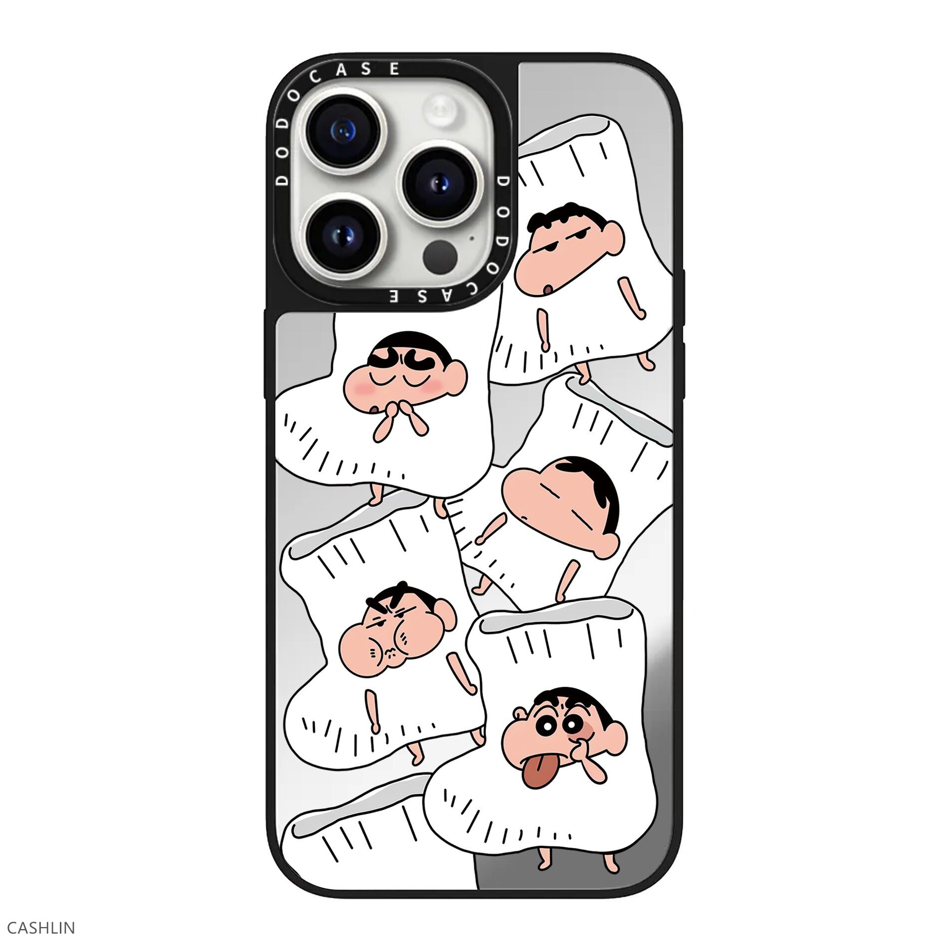DODOCASE联名白色袜子小新16Pro适用iPhone15/14ProMax苹果13Pro网红明星镜面小众可爱手机壳12防摔11保护套