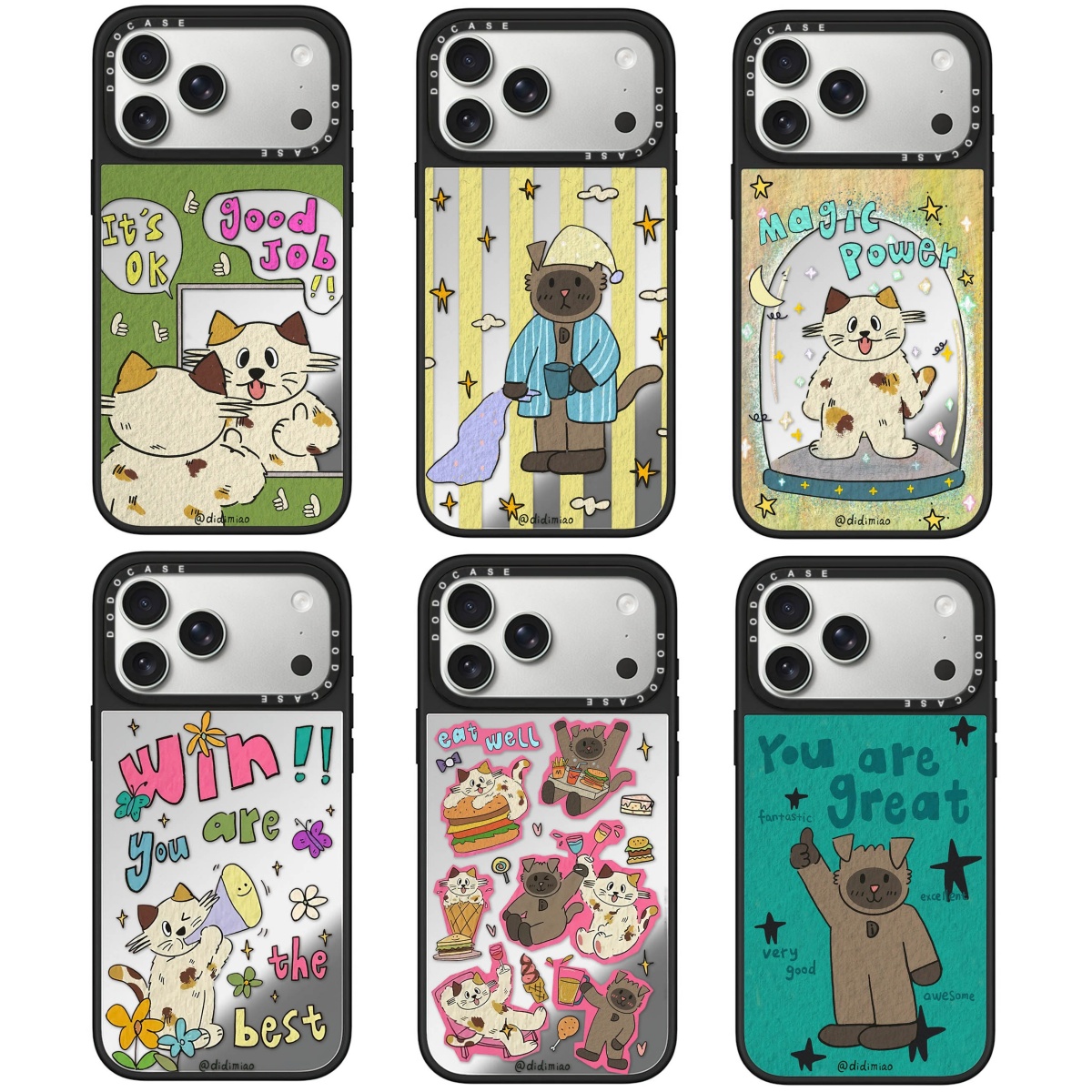 DODOCASE可爱迪迪喵手机壳镜面