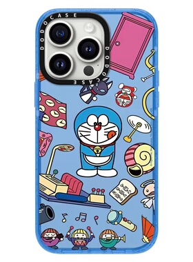 DODOCASE Doraemon卡通哆啦A梦17Pro适用iPhone16ProMax苹果15Pro蓝胖子明星同款叮当猫手机壳14防摔13硬壳
