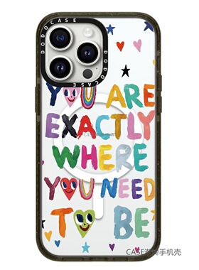 DODOCASE联名Tobe彩色英文字母16Pro适用于iPhone15ProMax苹果14Pro网红小众简约磁吸手机壳13防摔保护12硬壳