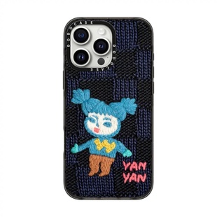 DODOCASE yanyan苹果17pro适用于iPhone16Pro Max卡通女孩15plus针织14proMAX磁吸防摔保护套13纹理感手机壳