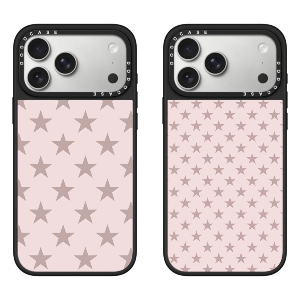 DODOCAS粉底满印五角星苹果18/17Pro适用于iPhone16ProMax明星同款15pro少女可爱卡通潮牌手机壳14防摔保护套