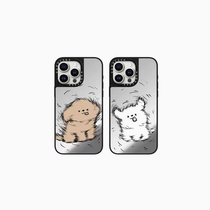 DODOCASE甩水线条小狗16Pro适用iPhone15ProMax苹果14Pro可爱卡通情侣闺蜜磁吸13明星定制手机壳12防摔11硬壳