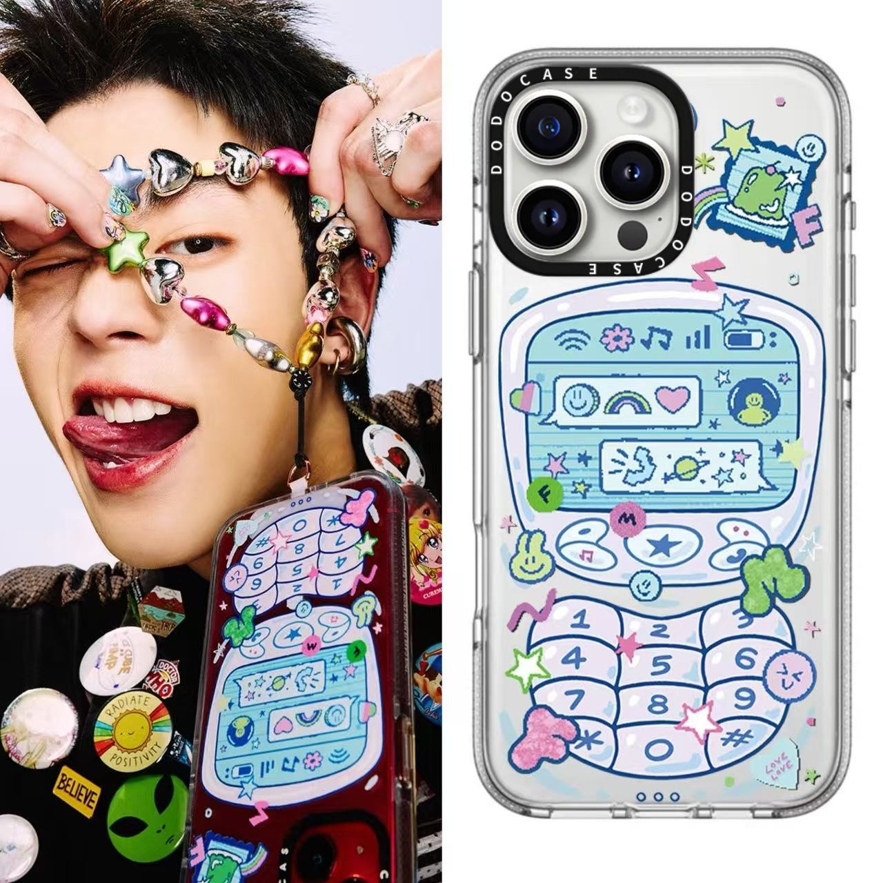 DODOCASE泰剧GELBOYS指尖浪漫适用于iPhone16ProMax手机壳苹果15Pro艺术家卡通电话14磁吸13/12防摔11硬壳