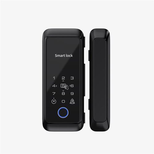 玻璃指纹锁密码免门开智能孔办公室电子门禁单框有双Y无双门门锁