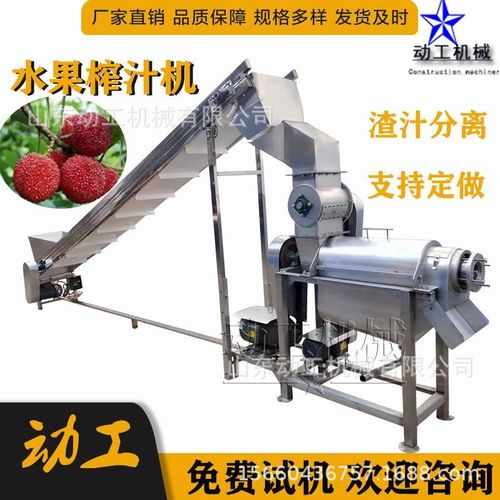 工业杨梅去核榨汁机大型苹果梨子榨汁K机商用白菜菠菜榨汁机